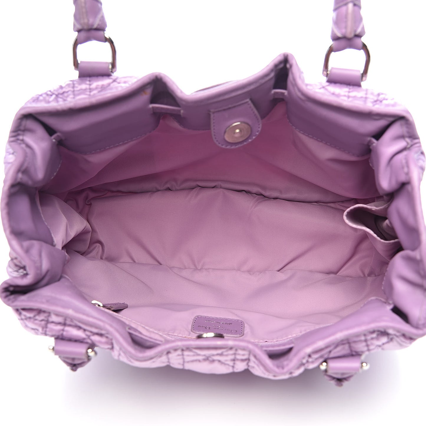Nylon Cannage Tote Purple
