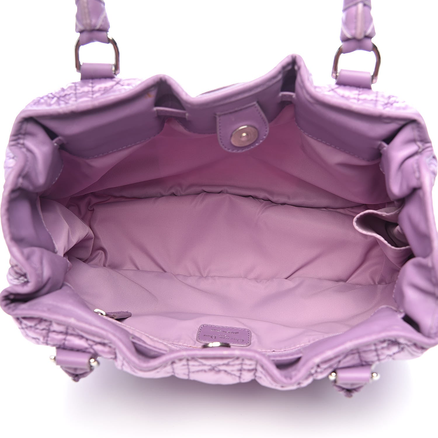 Christian Dior Nylon Cannage Tote Purple 5 of 20
