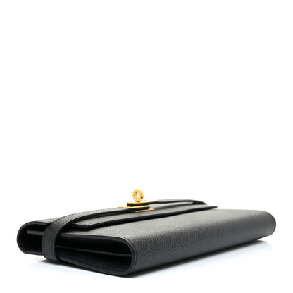 Hermes Epsom Kelly Longue Wallet Black 3 of 11