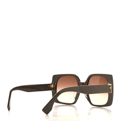 Fendi Acetate Square Sunglasses FE40036U Brown 4 of 7