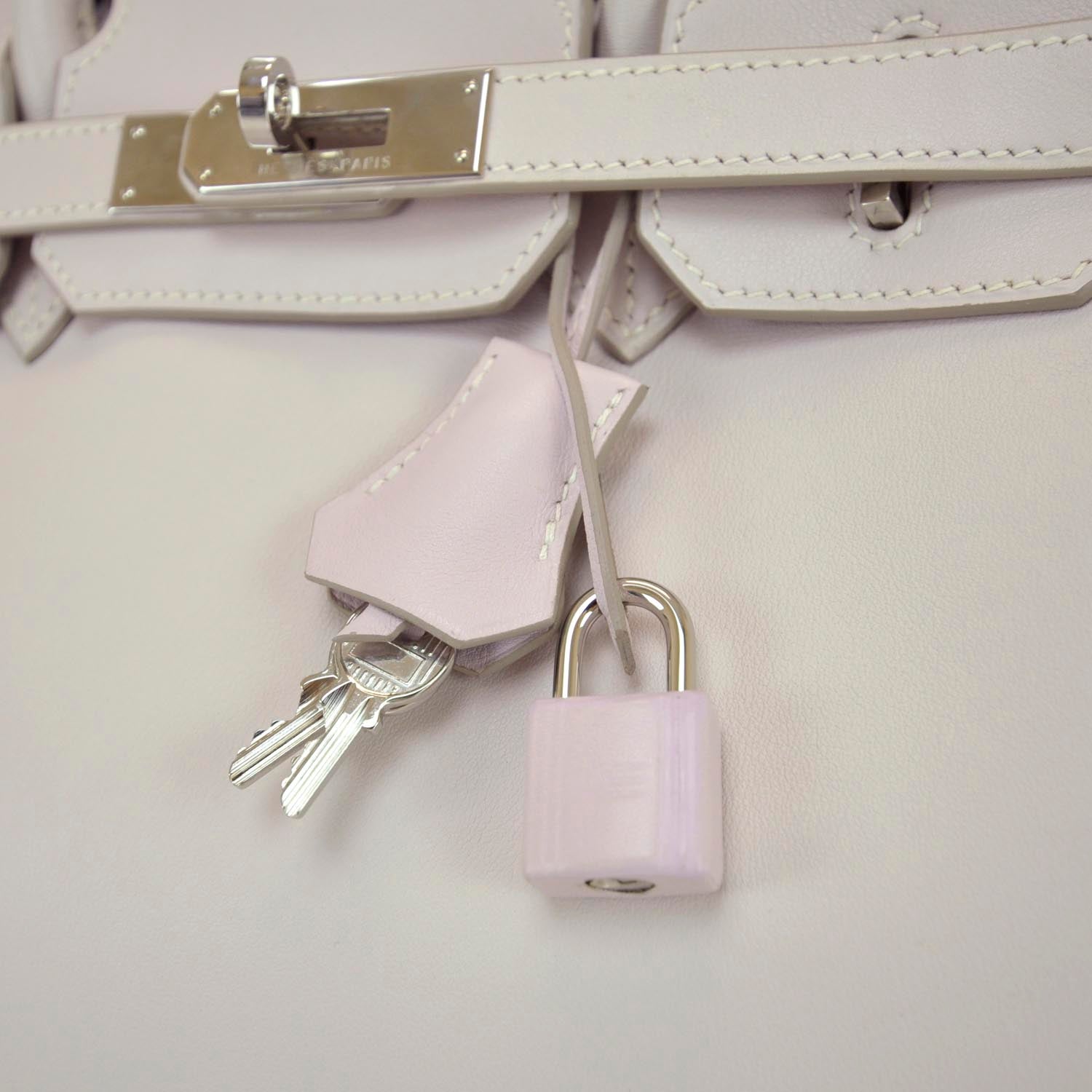 Hermes Swift Leather Birkin 30 Rose Dragee 7 of 10