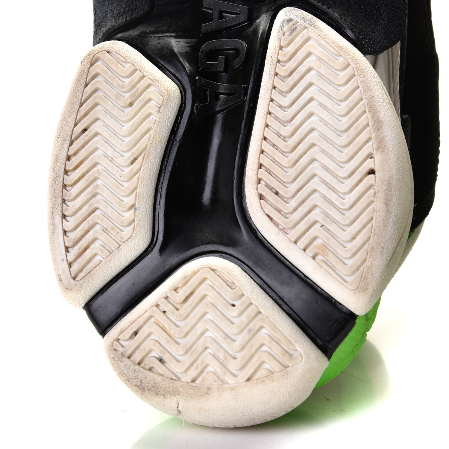 Balenciaga Fabric Mesh Mens Triple S Sneakers 40 White Green Fluo Black 12 of 13
