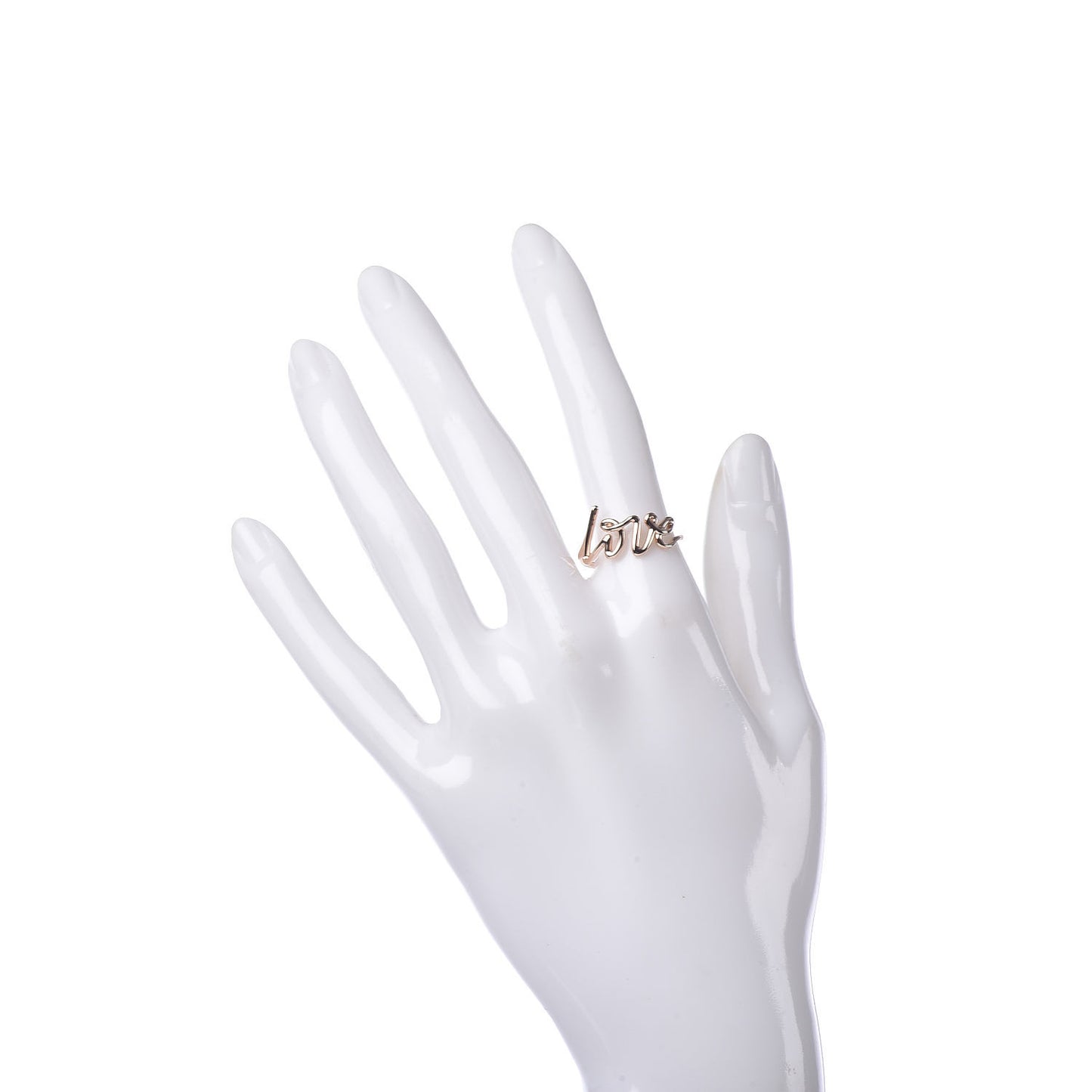 18K Rose Gold Paloma's Graffiti Love Ring 55 7.25