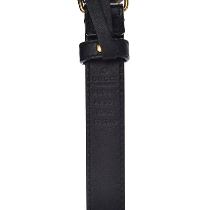 Gucci Calfskin Double G 20mm Belt 80 32 Black 4 of 6
