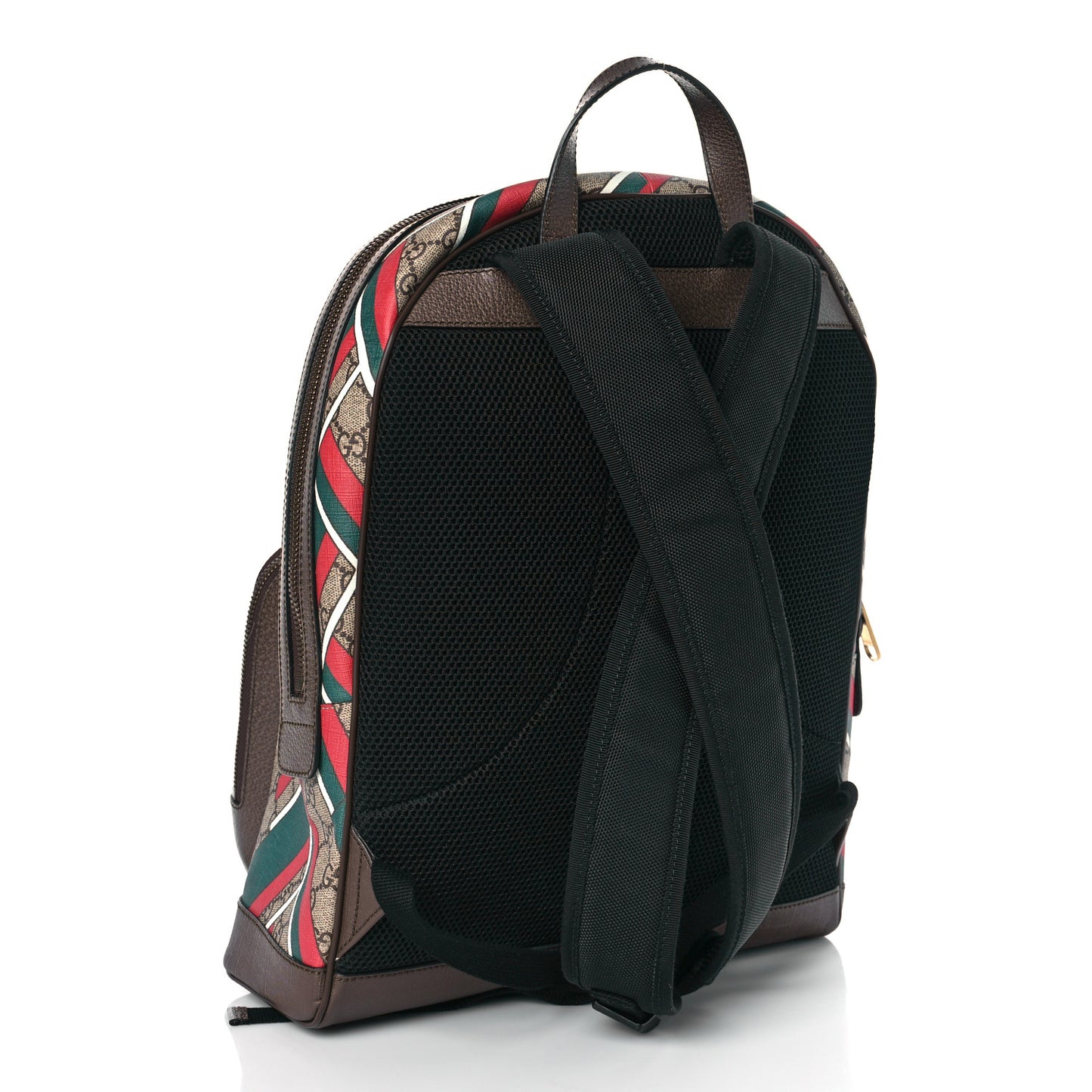 GG Supreme Monogram Chevron Medium Day Backpack Beige Green Red New Acero