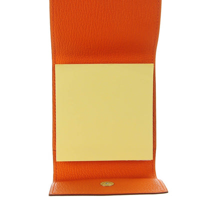 Hermes Chevre Post It Notepad Holder GM w Refill Orange 5 of 8