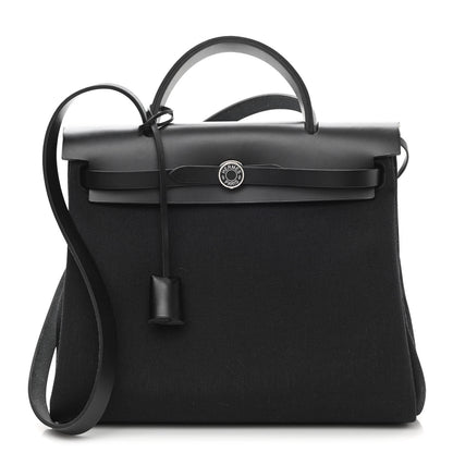 Hermes Toile Vache Hunter Herbag Zip PM 31 Black 2 of 11