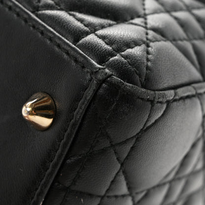 Christian Dior Lambskin Cannage Small Lucky Badges My Lady Dior Black 11 of 12