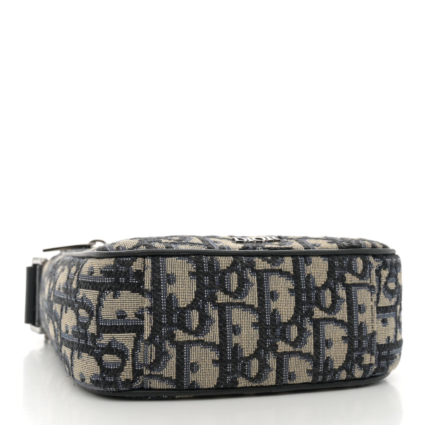 Oblique Messenger Pouch Beige Black