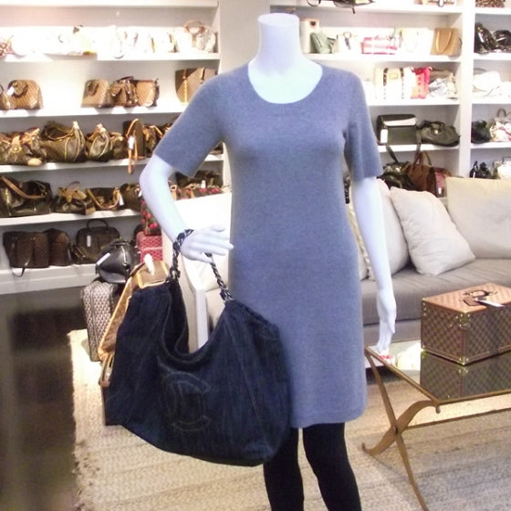 Chanel Denim XL Coco Cabas Tote Blue 2 of 14