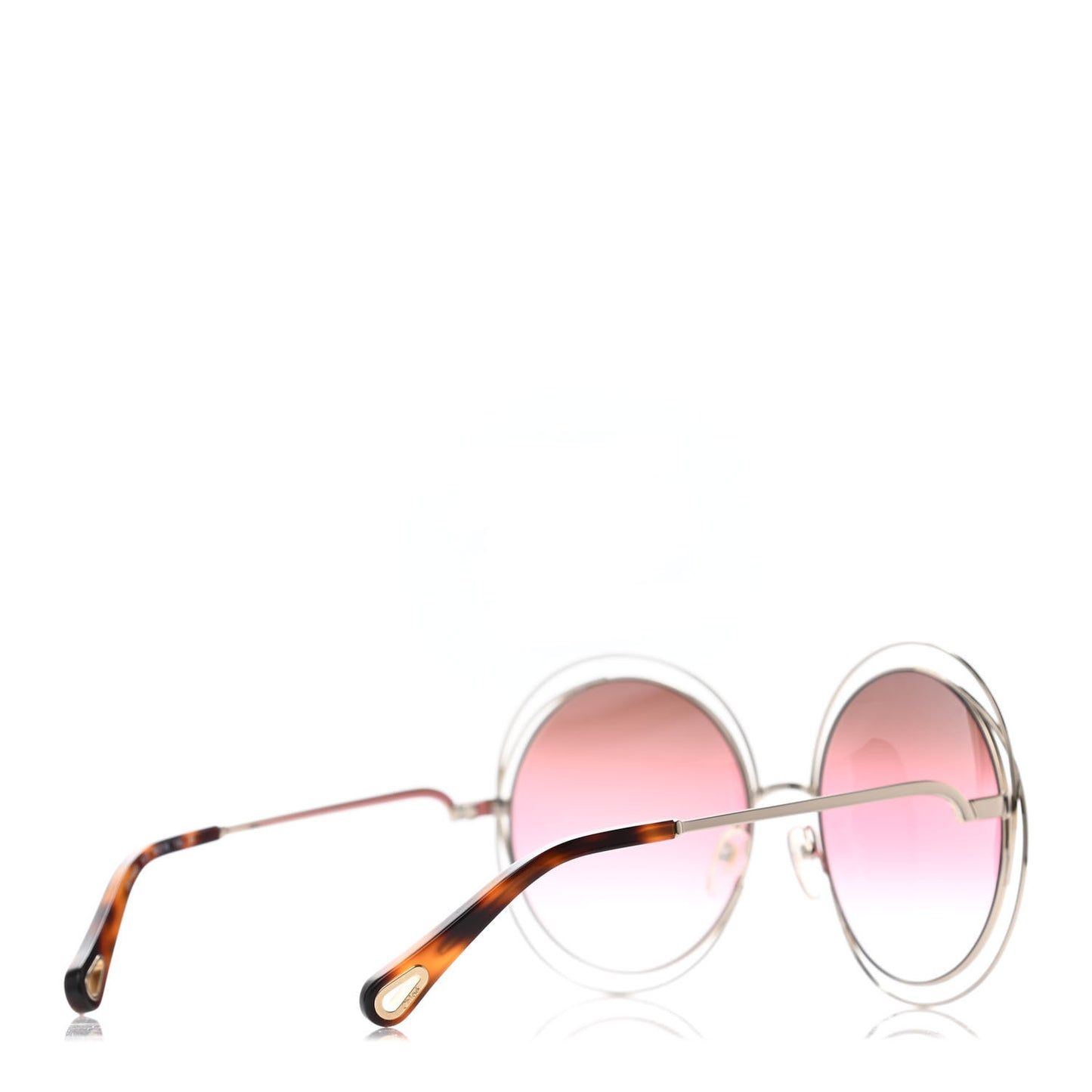 Metal Oversized Round Carlina Oversized Round Sunglasses CE114SD Gold