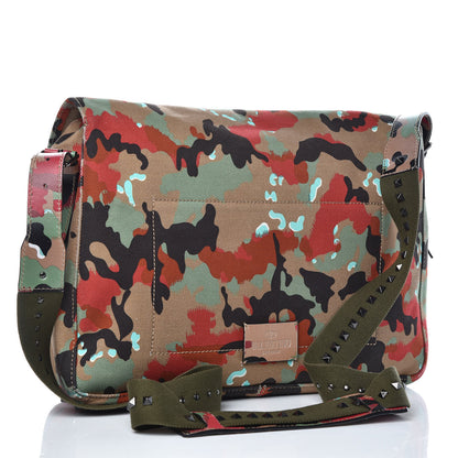 Valentino Garavani Canvas Camouflage Rockstud Messenger 3 of 12