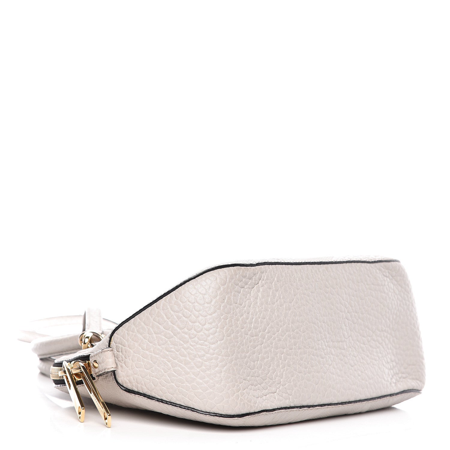 Burberry Heritage Grain Check Embossed Small Orchard Bowling Bag Stone White 4 of 14
