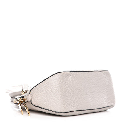 Burberry Heritage Grain Check Embossed Small Orchard Bowling Bag Stone White 4 of 14