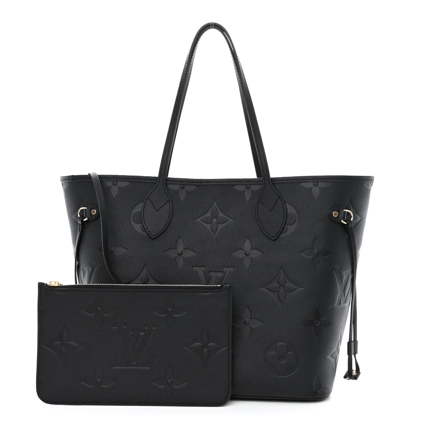 Louis Vuitton Empreinte Monogram Giant Neverfull MM Black 1 of 11