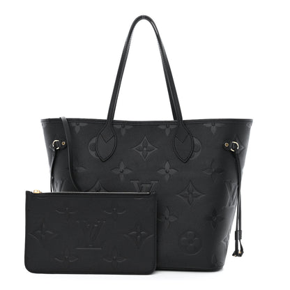 Louis Vuitton Empreinte Monogram Giant Neverfull MM Black 1 of 11