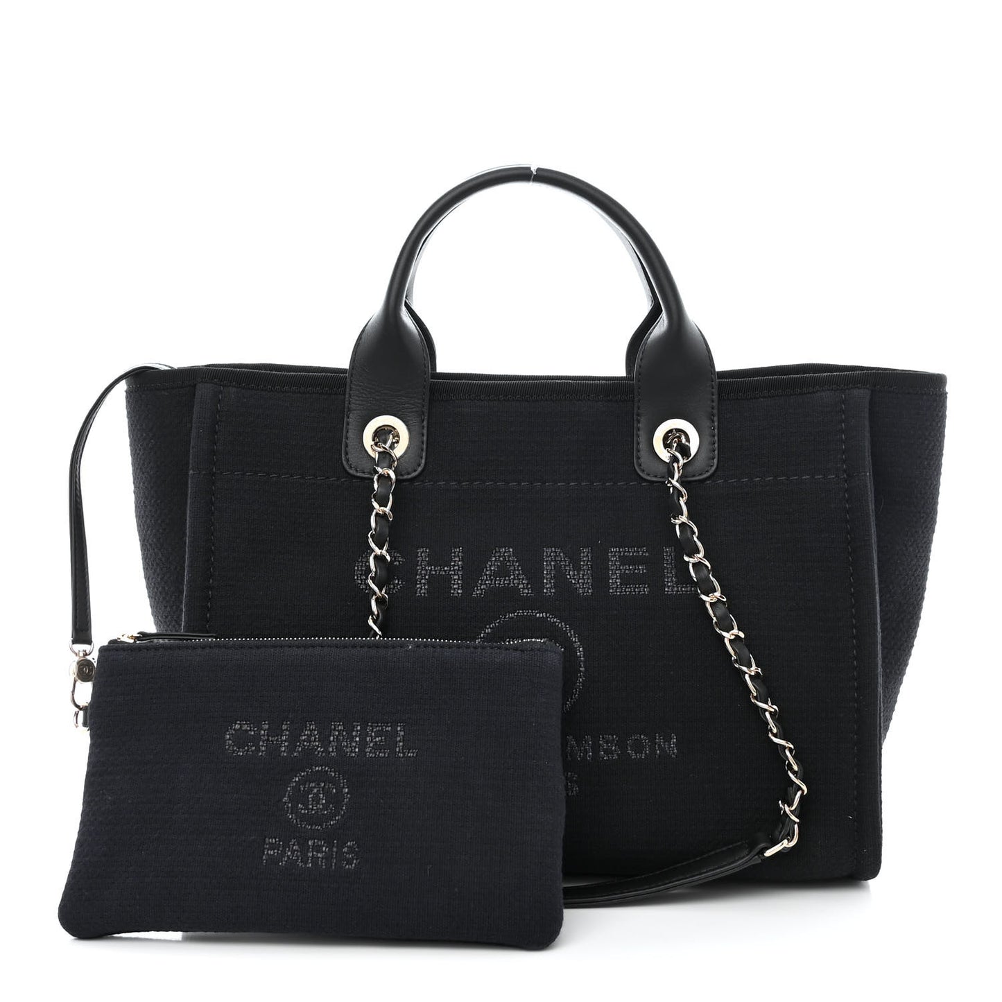 Mixed Fibers Small Deauville Tote Black