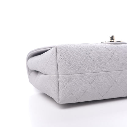 Chanel Grained Calfskin Quilted Single Flap Grey 9 of 10