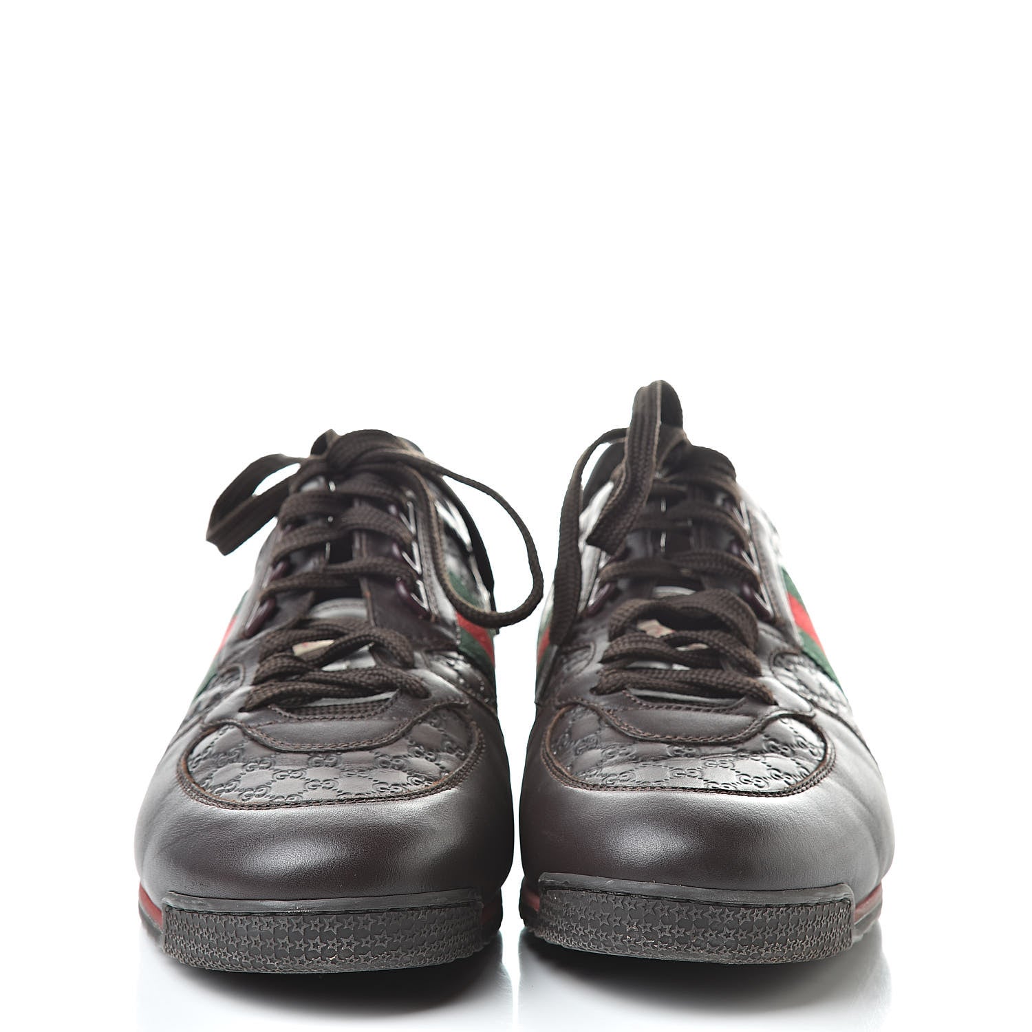 Gucci Guccissima Web Mens Sneakers 8.5 Brown 2 of 11