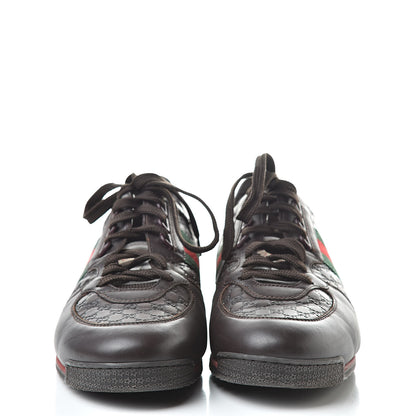 Gucci Guccissima Web Mens Sneakers 8.5 Brown 2 of 11