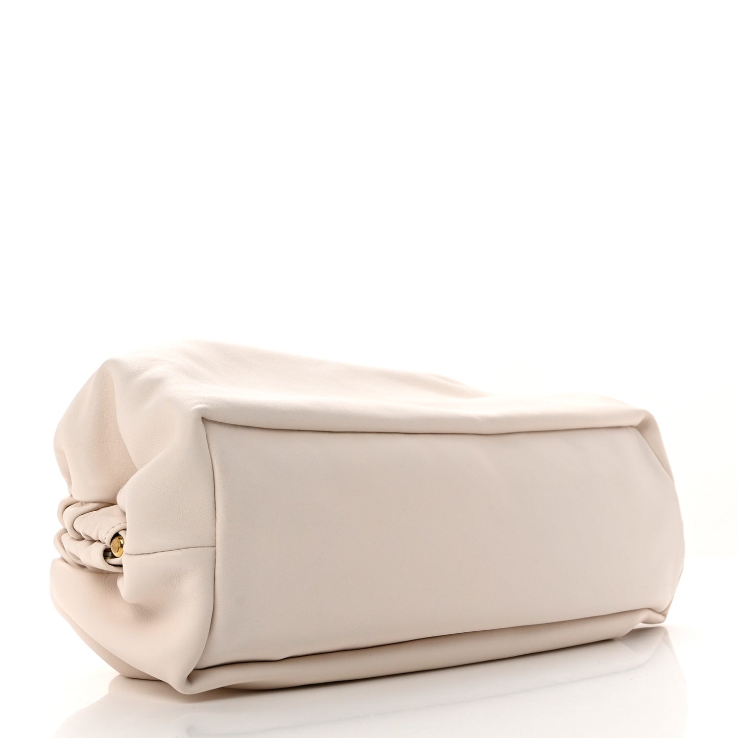 Lambskin Cloud Clutch White
