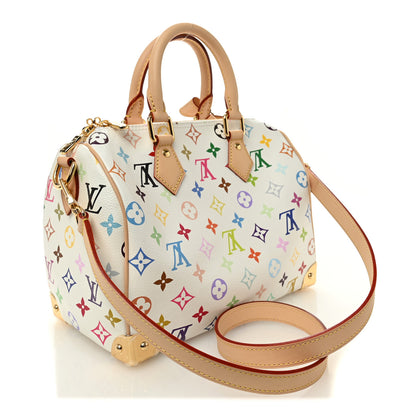 Louis Vuitton LV X TM Monogram Multicolor Speedy Bandouliere 25 White 2 of 9