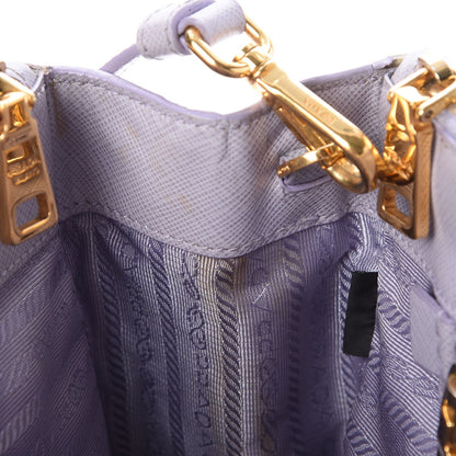Prada Saffiano Small Galleria Double Zip Tote Glicine 8 of 15