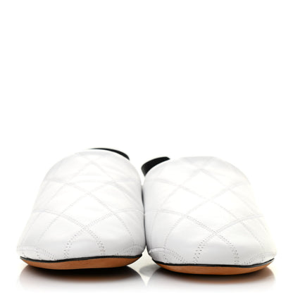Givenchy Nappa Quilted Rivington Logo Slingback Flat 41 White 2 of 7