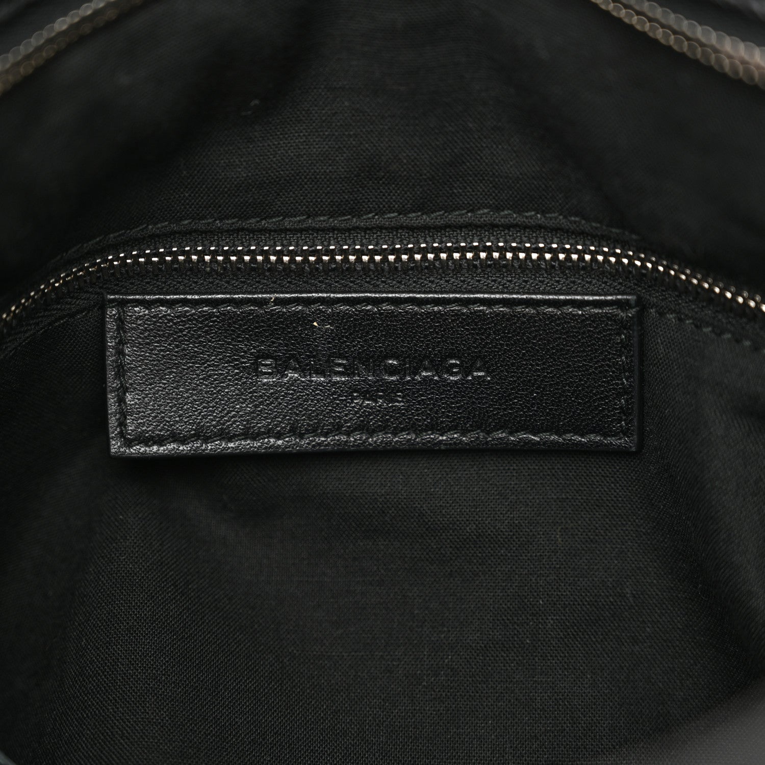 Balenciaga Chevre Silver Metallic Edge Hardware Velo Black 7 of 12