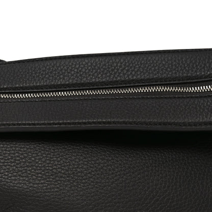 The Row Grained Calfskin Small Slouchy Banana Bag Dark Brown 8 of 10