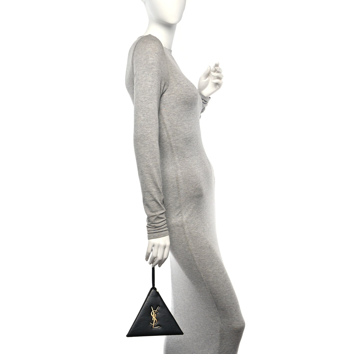 Lambskin Pyramid Clutch Black