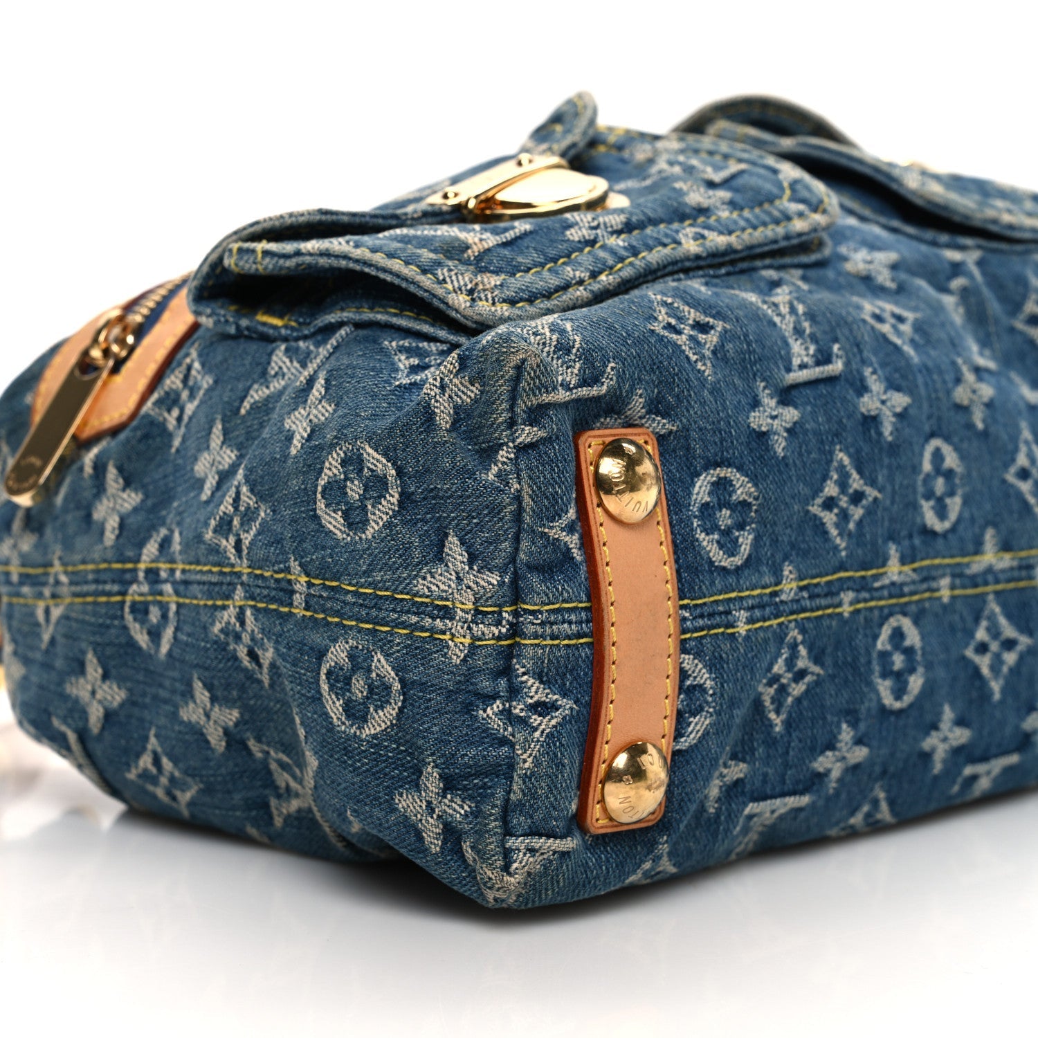 Louis Vuitton Monogram Denim Baggy PM Blue 8 of 13
