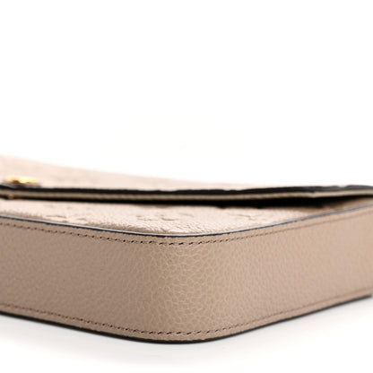 Louis Vuitton Empreinte Pochette Felicie Chain Wallet Tourterelle 9 of 9