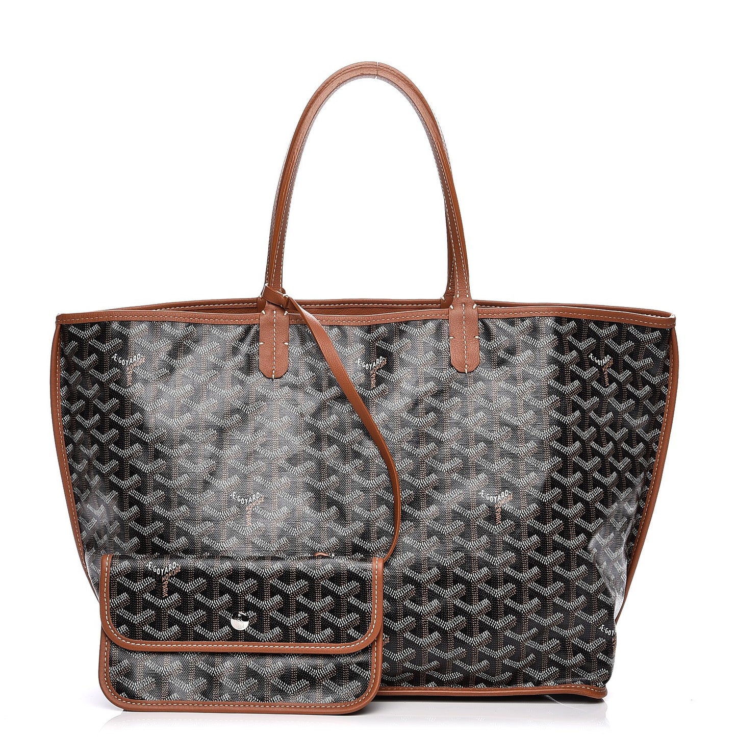 Goyardine Reversible Anjou PM Black Gold