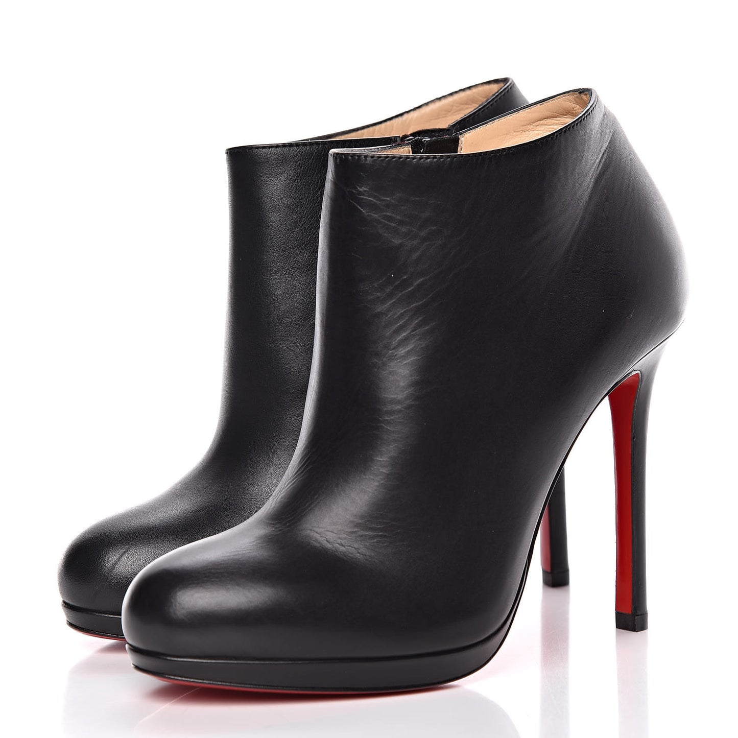 Calfskin Bella Top 120 Ankle Boots 35 Black