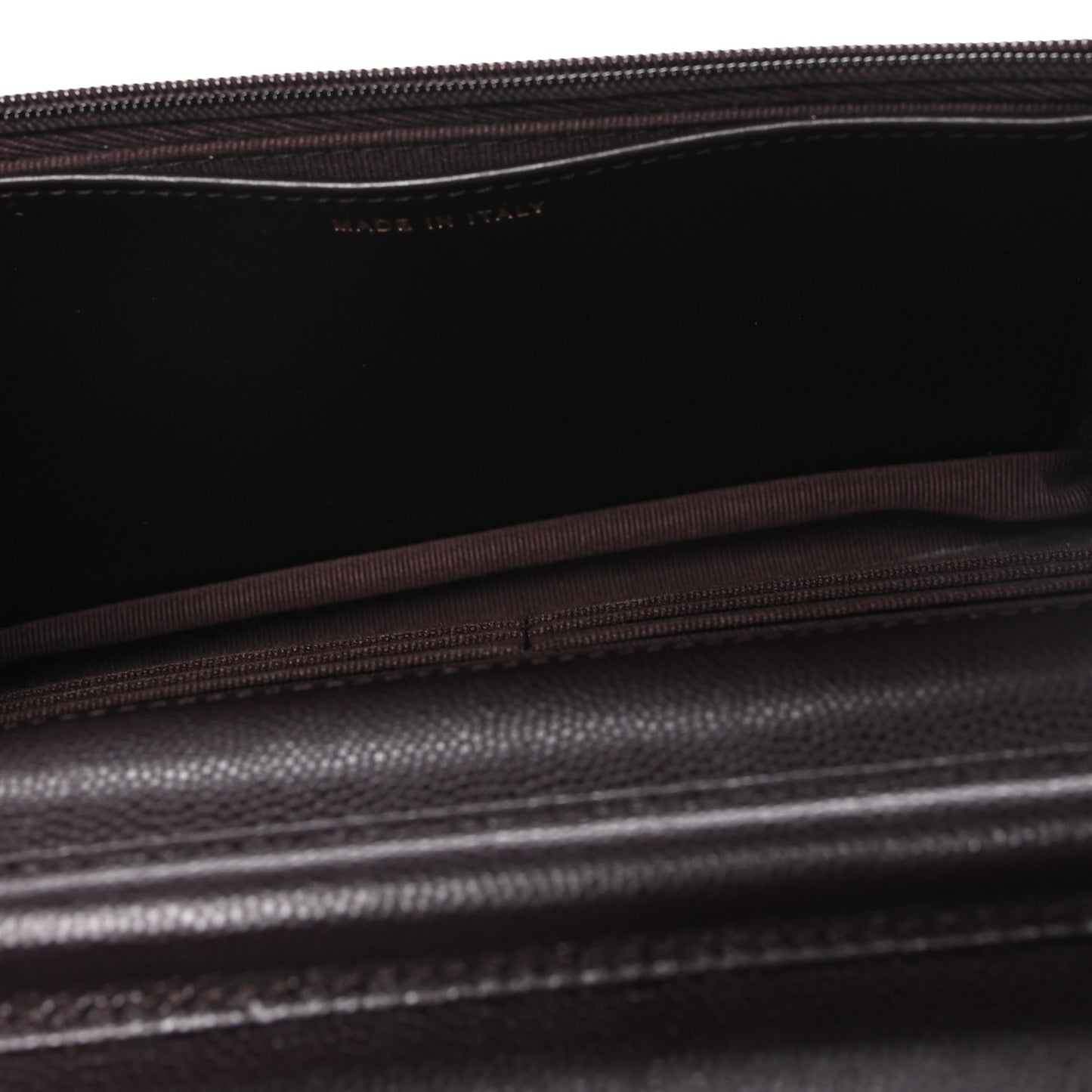 Caviar Quilted Wallet on Chain WOC Dark Brown