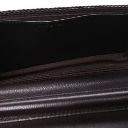 Chanel Caviar Quilted Wallet on Chain WOC Dark Brown 4 of 9