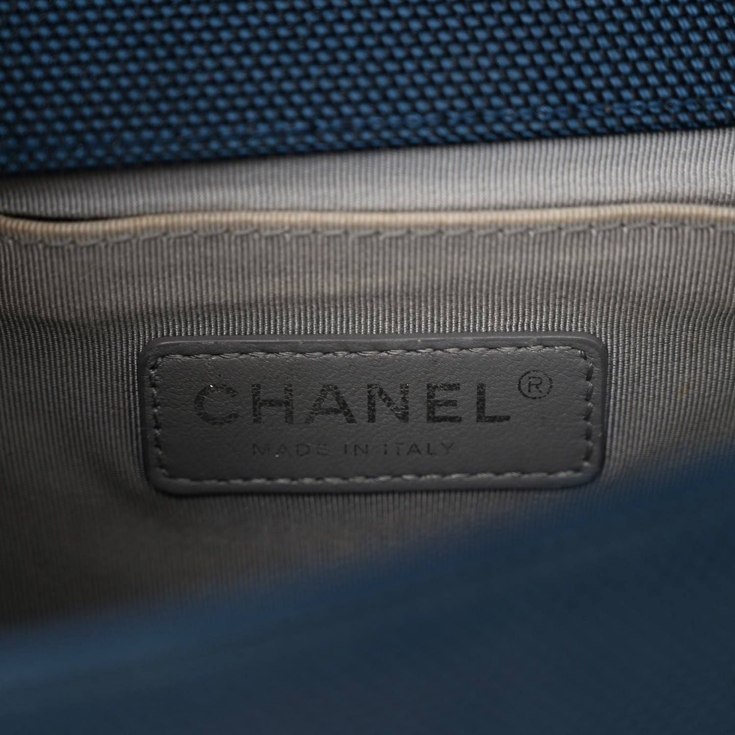 Chanel Canvas Quilted Medium Fluo Boy Flap Dark Navy Fuchsia Grey 6 of 10