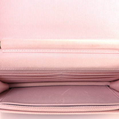 Chanel Lambskin Quilted Wallet on Chain WOC Yellow 5 of 10