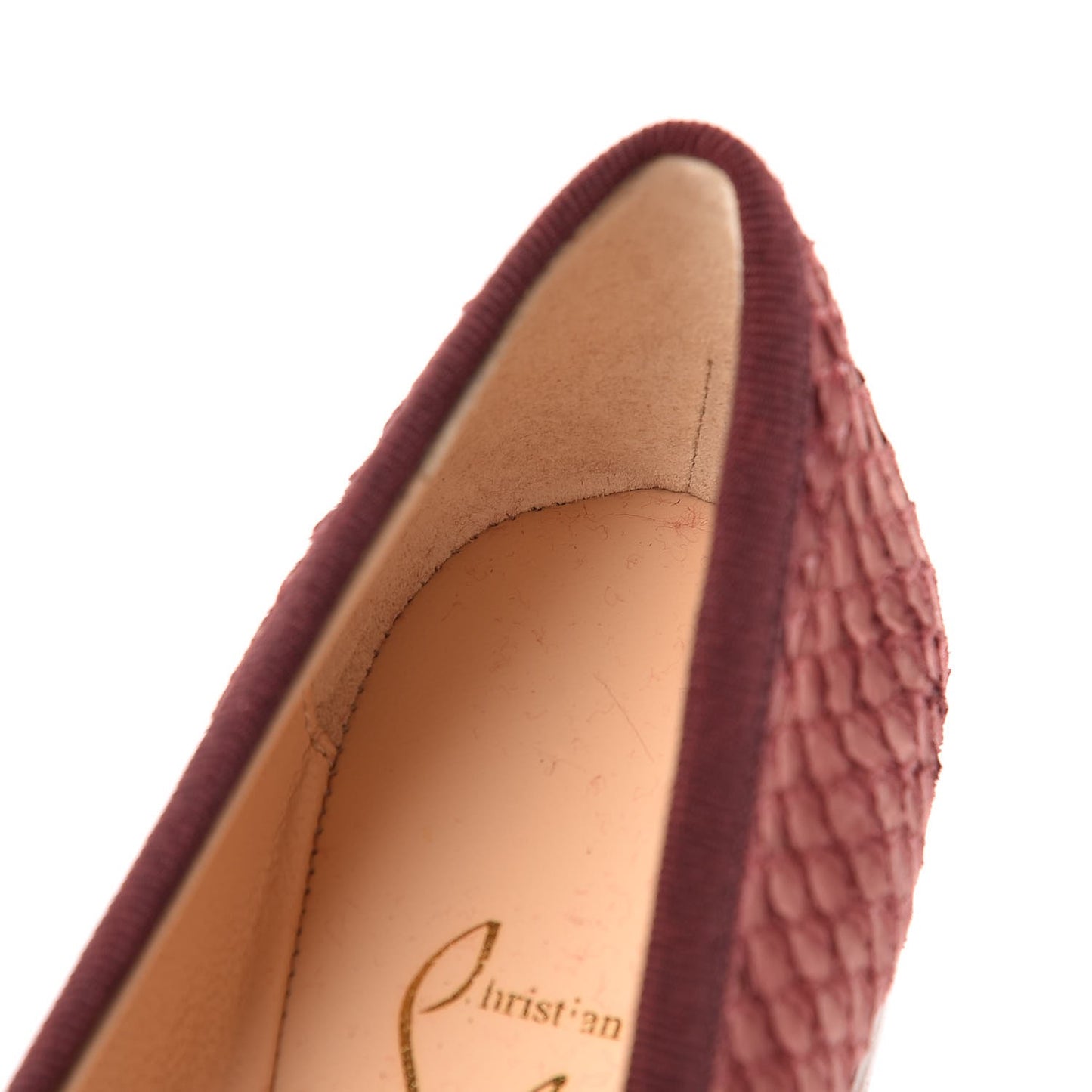 Watersnake Nubuck Rosella Flats 36.5 Red