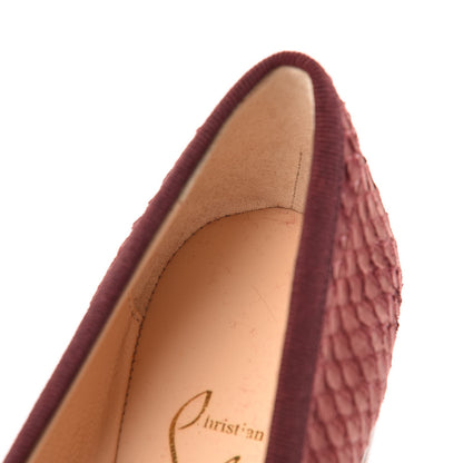 Christian Louboutin Watersnake Nubuck Rosella Flats 36.5 Red 12 of 13