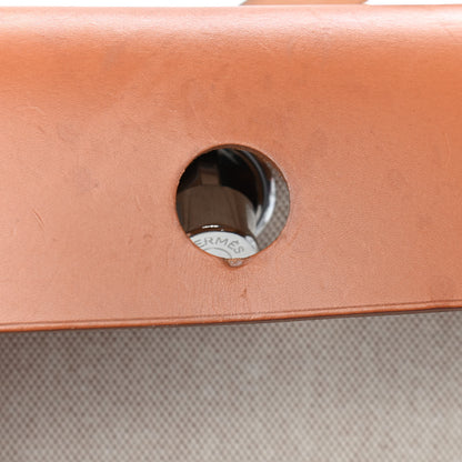 Hermes Toile Vache Calfskin Herbag 30 PM Natural 10 of 11