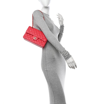 Chanel Caviar Quilted Small Double Flap Dark Pink 2 of 11