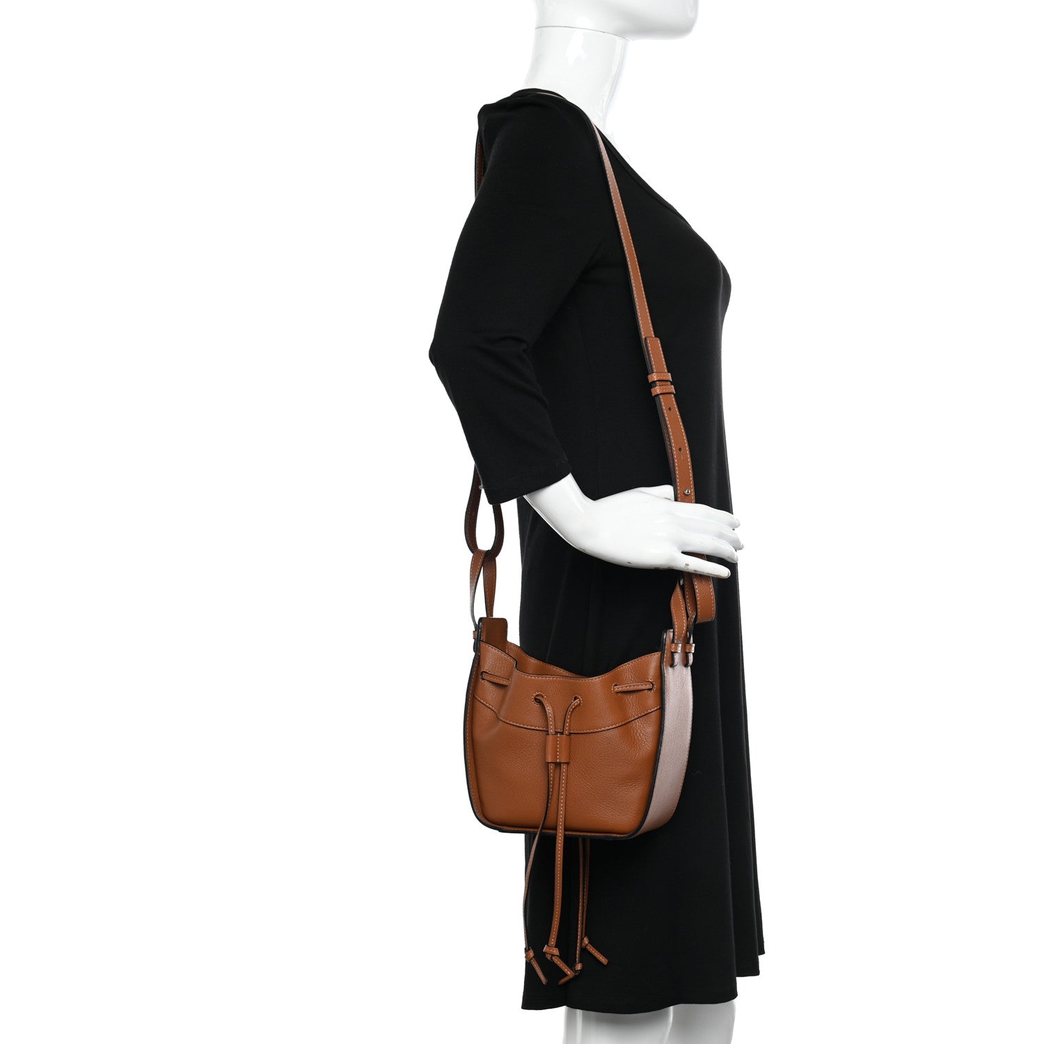Loewe Calfskin Mini Hammock Shoulder Bag Tan 2 of 12