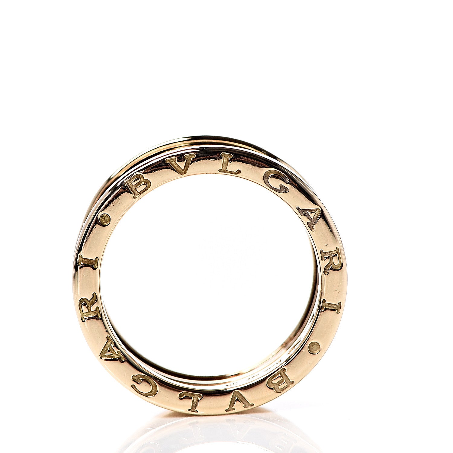 Bulgari 18K Yellow Gold B.Zero1 Three-Band Ring 56 7.5 4 of 6