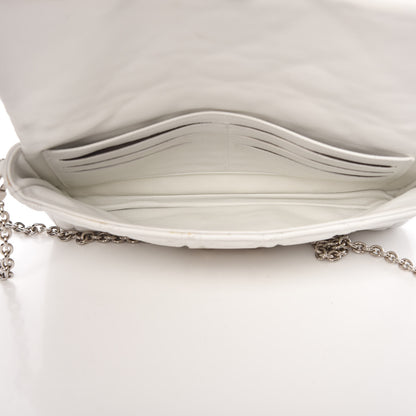 Christian Dior Lambskin Cannage New Lock Pouch White 5 of 11