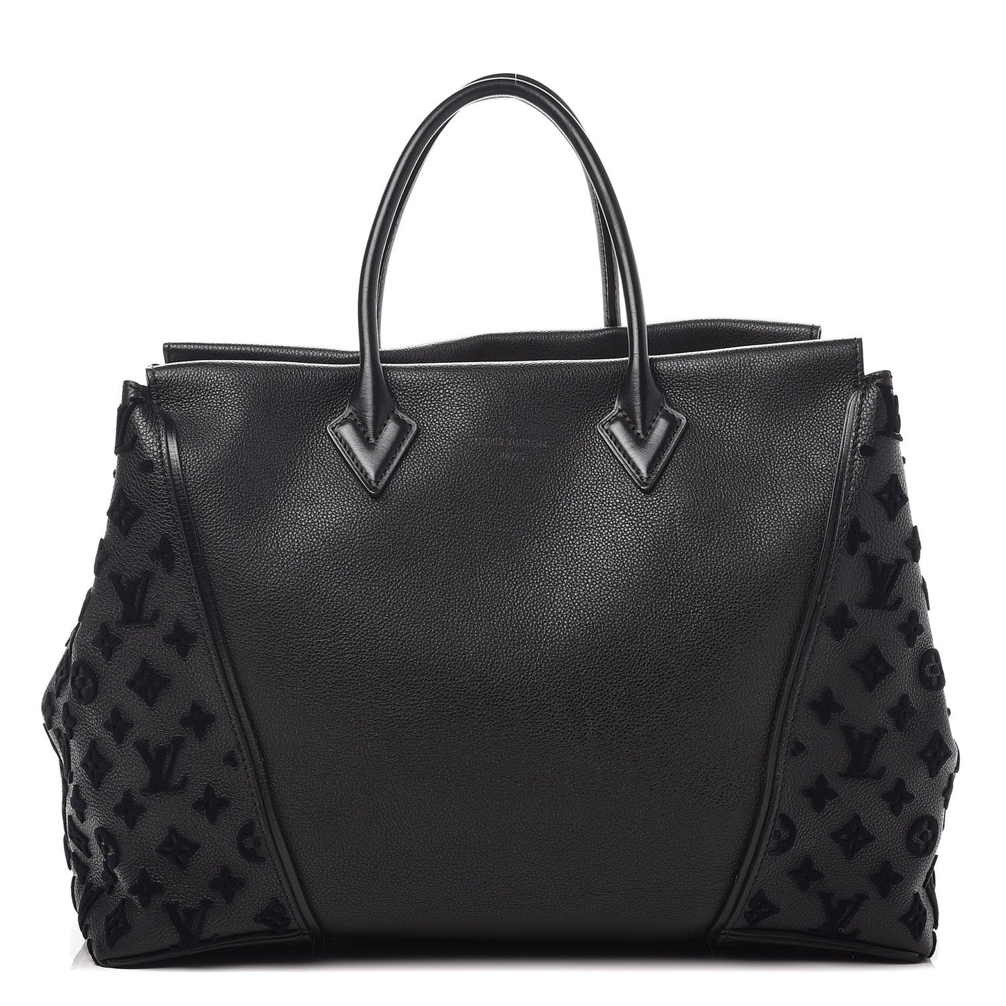 Cuir Orfevre Veau Cachemire Tote W GM Black