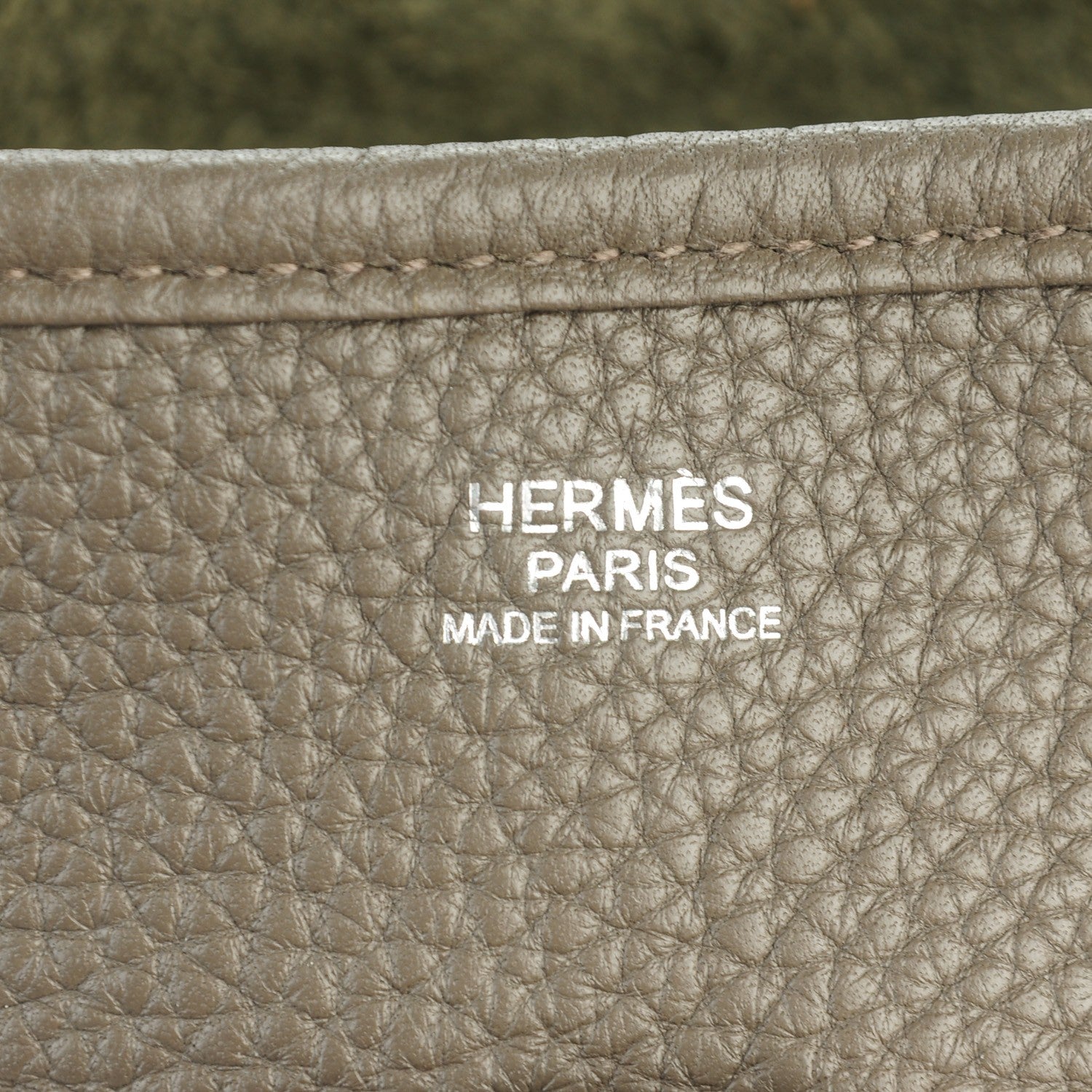 Hermes Taurillon Clemence Evelyne III PM Etain 3 of 13