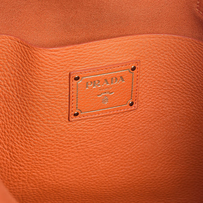 Prada Vitello Daino Shopping Tote Papaya 6 of 8