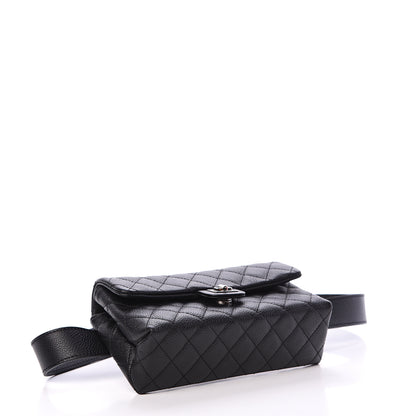 Chanel Grained Calfskin Quilted 2.55 Reissue Flap Belt Bag Clutch Black 3 of 10